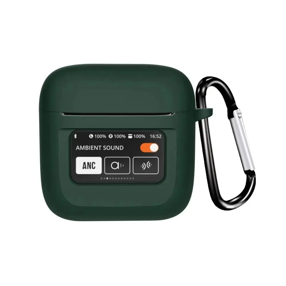 Suitable for JBL Tour Pro 2 Case Bluetooth Headset Protective Case Silicone SoftCase Charging Bag Headset Case Storage Bag Hook