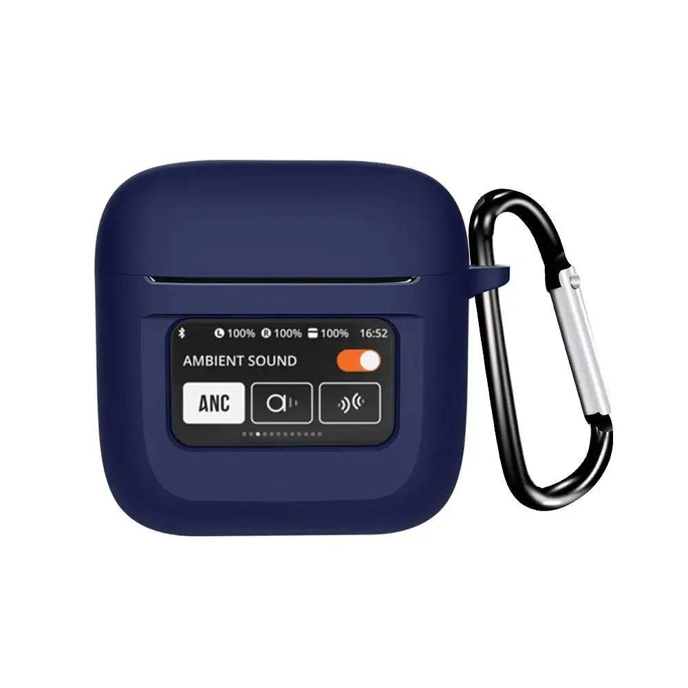 Suitable for JBL Tour Pro 2 Case Bluetooth Headset Protective Case Silicone SoftCase Charging Bag Headset Case Storage Bag Hook