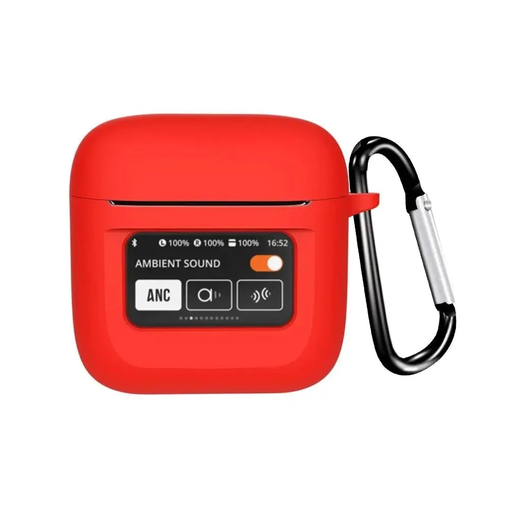 Suitable for JBL Tour Pro 2 Case Bluetooth Headset Protective Case Silicone SoftCase Charging Bag Headset Case Storage Bag Hook