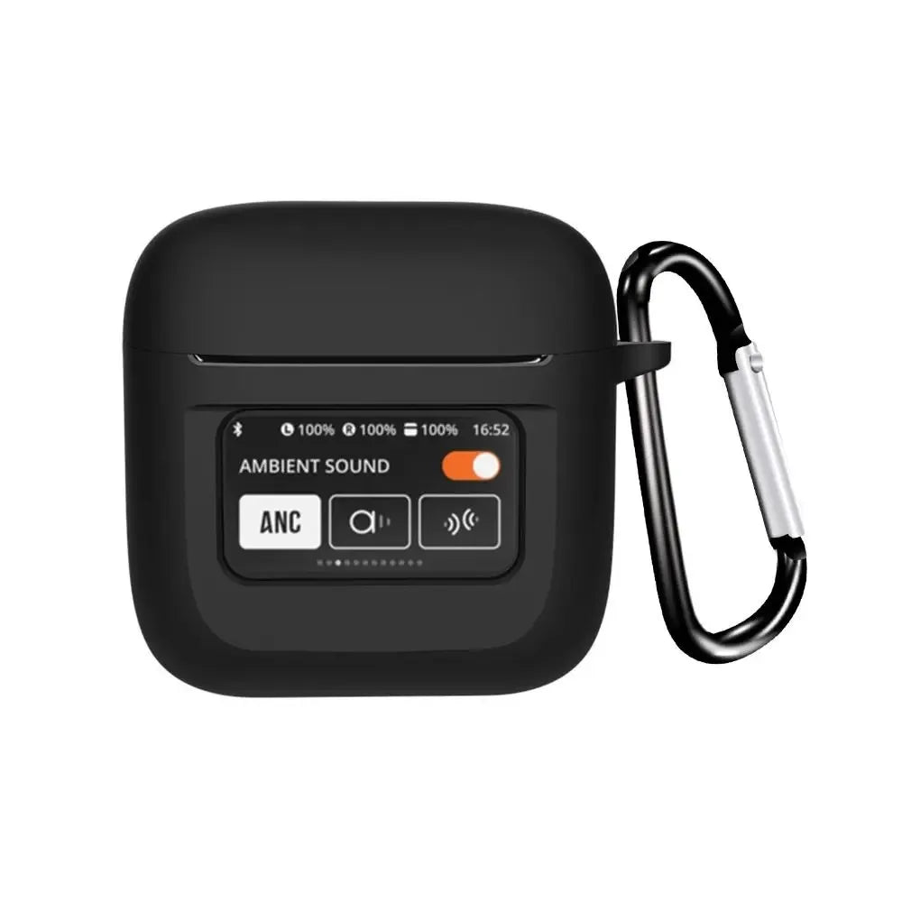 Suitable for JBL Tour Pro 2 Case Bluetooth Headset Protective Case Silicone SoftCase Charging Bag Headset Case Storage Bag Hook