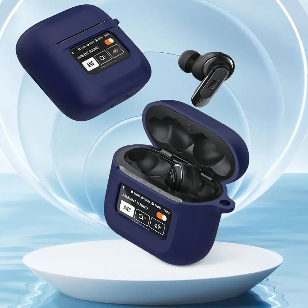 Suitable for JBL Tour Pro 2 Case Bluetooth Headset Protective Case Silicone SoftCase Charging Bag Headset Case Storage Bag Hook
