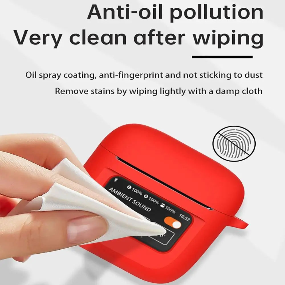 Suitable for JBL Tour Pro 2 Case Bluetooth Headset Protective Case Silicone SoftCase Charging Bag Headset Case Storage Bag Hook