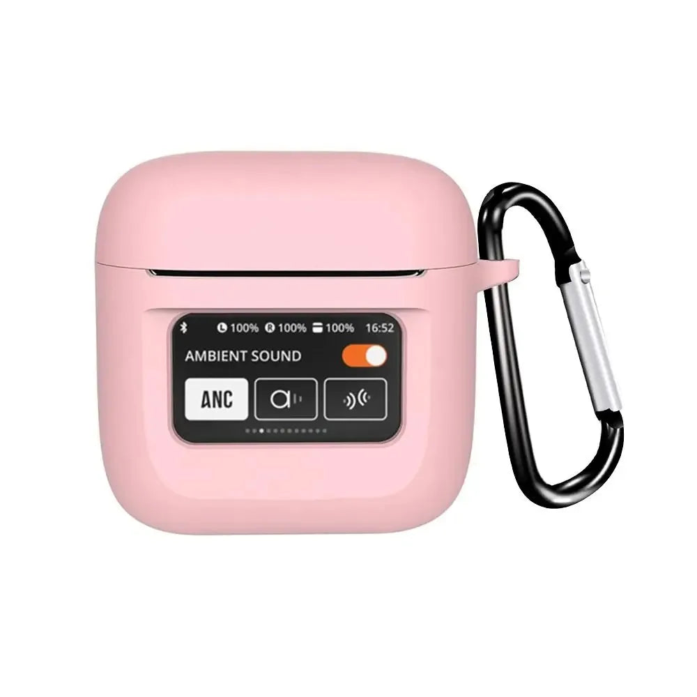 Suitable for JBL Tour Pro 2 Case Bluetooth Headset Protective Case Silicone SoftCase Charging Bag Headset Case Storage Bag Hook